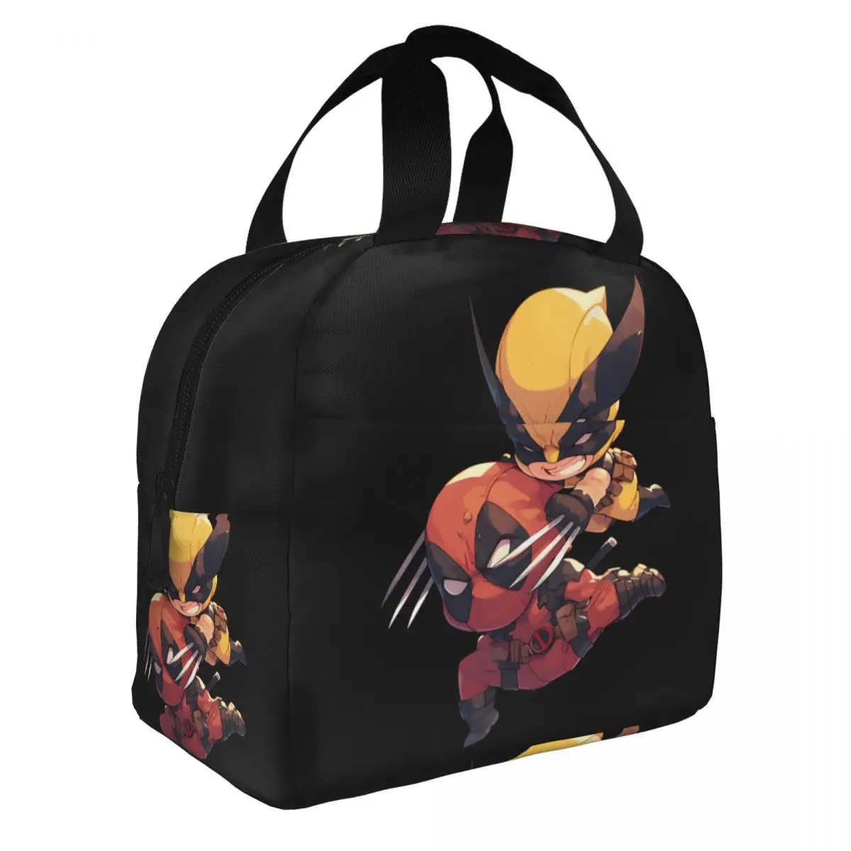 Logan And Wade Aluminum Foil Insulation Ice Pack Disney Marvel Deadpool And Wolverine Travel Storage Bags Kid Lunch Boxes