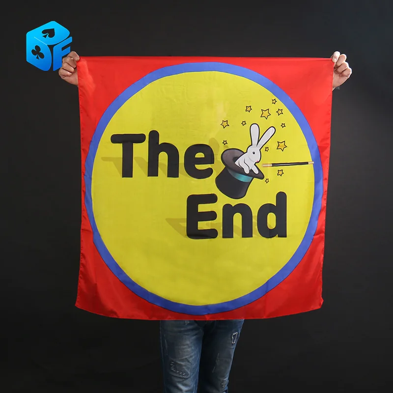 

The End Silk 88*88cm no smoking Magic Tricks 100% Silk Close Up Stage Show Ending Appearing Illusion Gimmick Mentalism Props