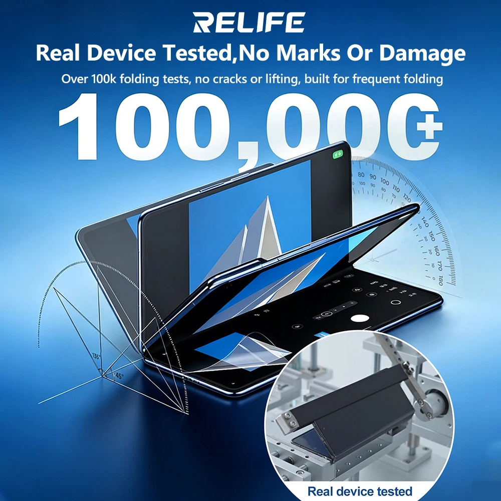 RELIFE GF-13F Pressure-Resistant Foldable Screen Hydrogel Film 25 PCS/BOX for Smartphone Repair Foldable Screen Protection Tools