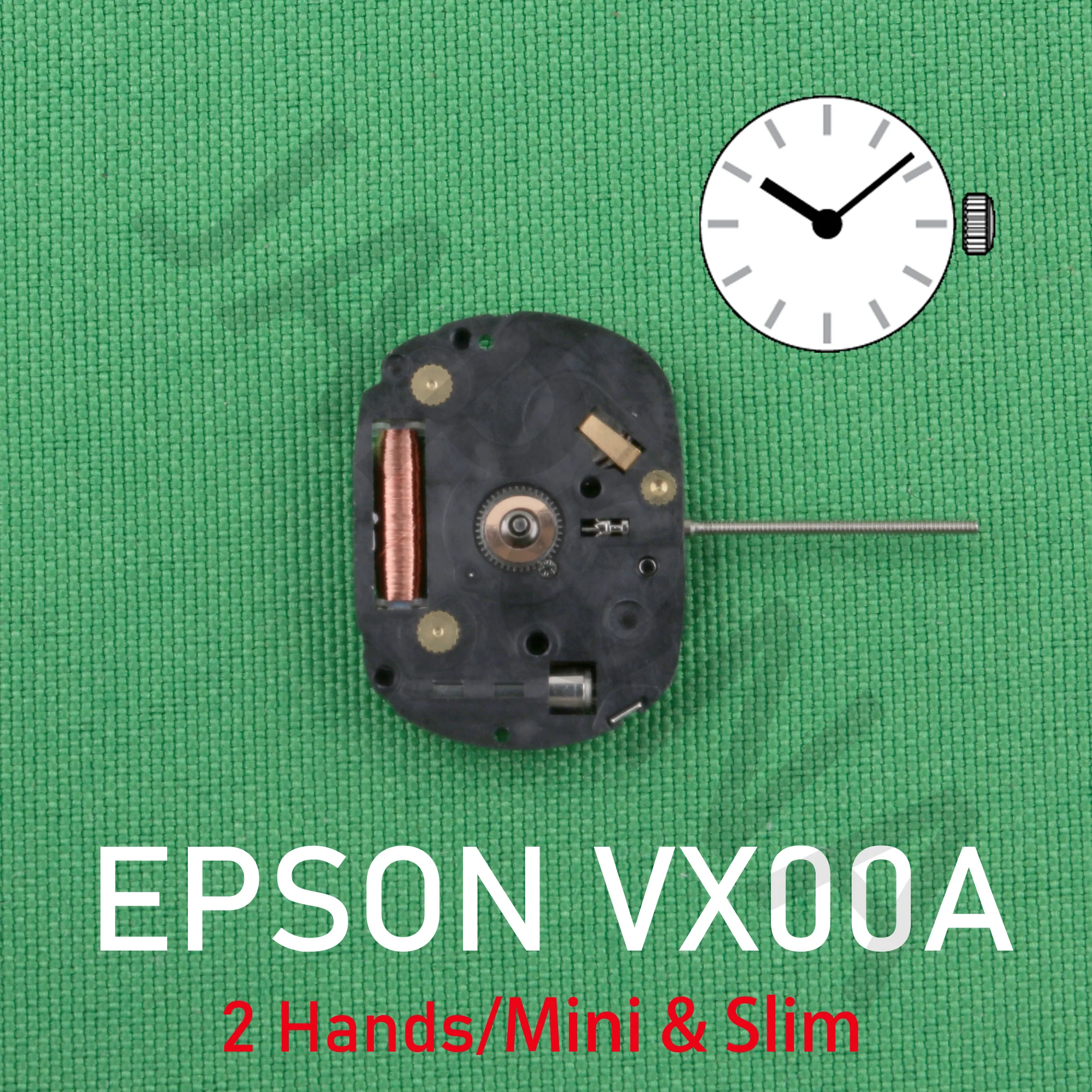 VX00 movement epson VX00A movement Analog Quartz 4 3/4''' Slim Movement / Two Hands(H/M)  MINI & SLIM