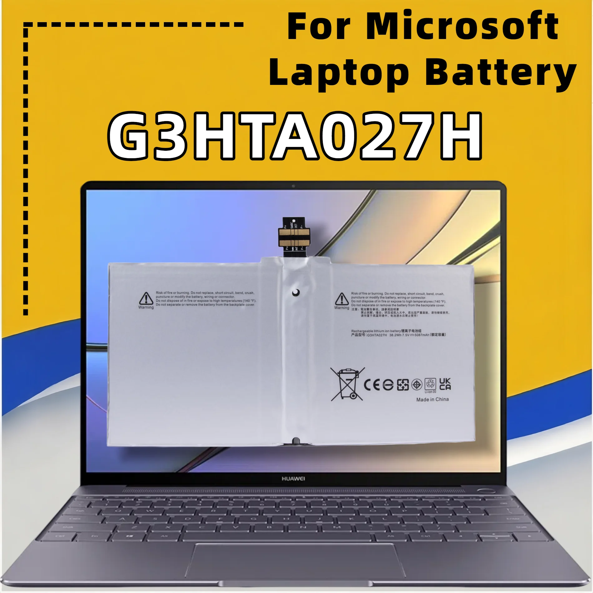 FRLESUI G3HTA027H DYNR01 para batería de ordenador portátil Microsoft Surface Pro 4 1724 tableta de 12,3 pulgadas 7,5 V 38,2 WH 5087 mAh 13 meses de garantía