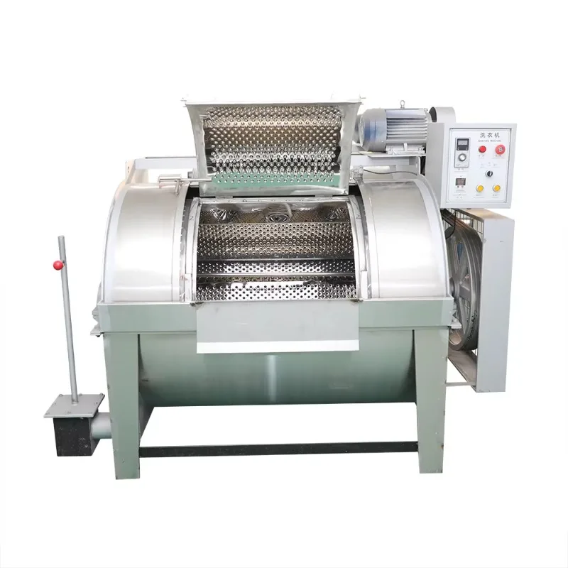 2025 Fully New Horizontal 100kgs Industrial Washing Machine Electric Fuel Carpet Washer Equipment Competitive Price for Textile