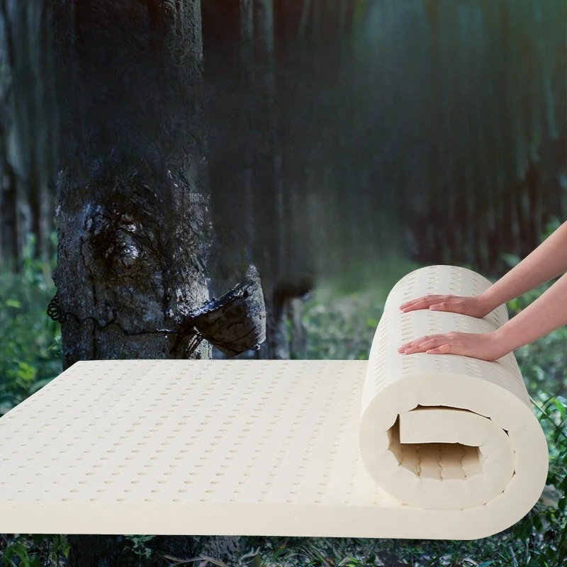 

Latex mattress 1.8m bed natural rubber cushion household 1.5m children's dormitory mattress 5cm thick