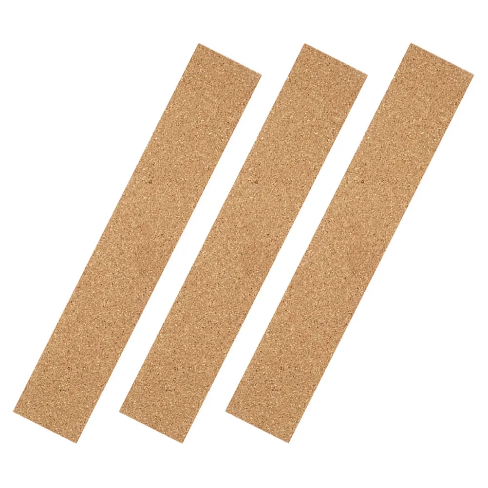 

3 Pcs Cork Strip Wall Sticker Board Note for Self-adhesive Bulletin Bars Strips Office Batten