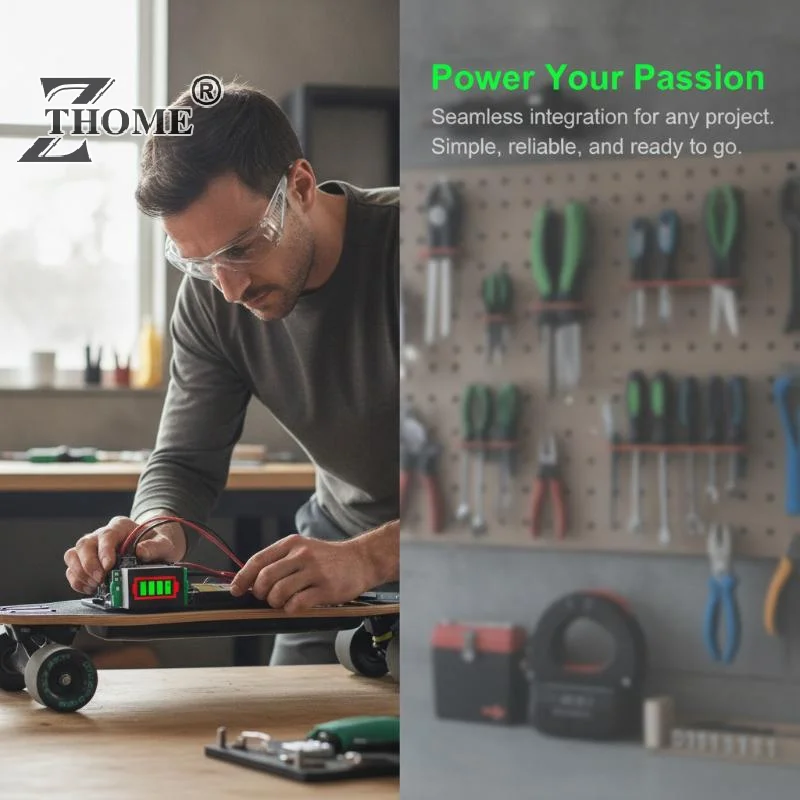 1Pcs Blue Display Electric Vehicle Battery Power Tester Li-ion 1S 2S 3S 4S Single 3.7V Lithium Battery Capacity Indicator Modul