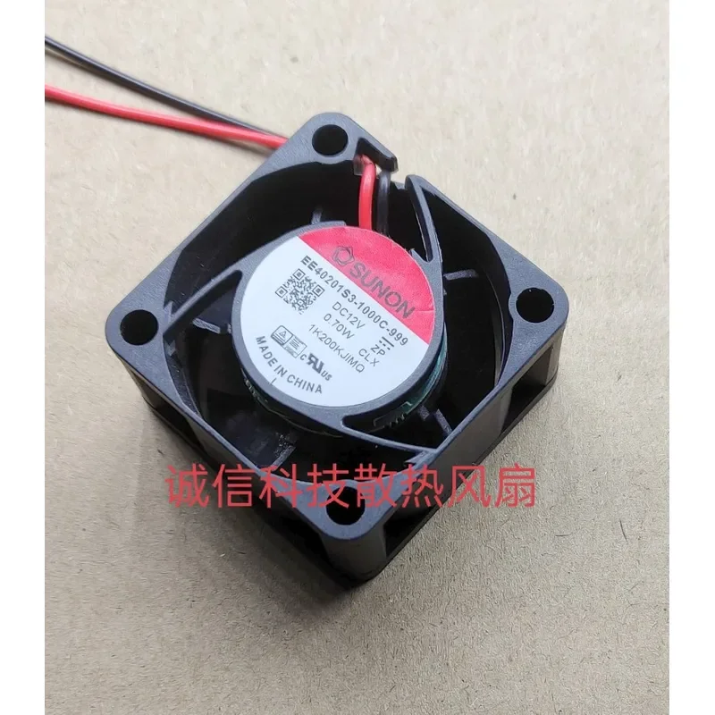 for EE40201S3-1000C-999 Taiwan Built Fan 40x40x20mm DC 12V 0.70W 4020 Cooling Fan