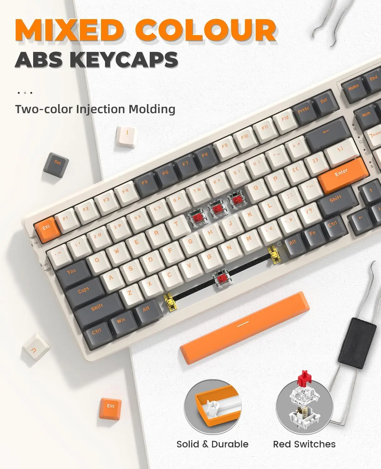 ZIYOULANG x MAMBASNAKE K96 Wireless Mechanical Keyboard, Apex Pro TKL Gaming Keyboard