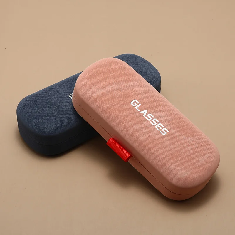 Fashion hard-shell minimalist flip-top eyeglass case - durable and pressure-resistant eyeglass storage box