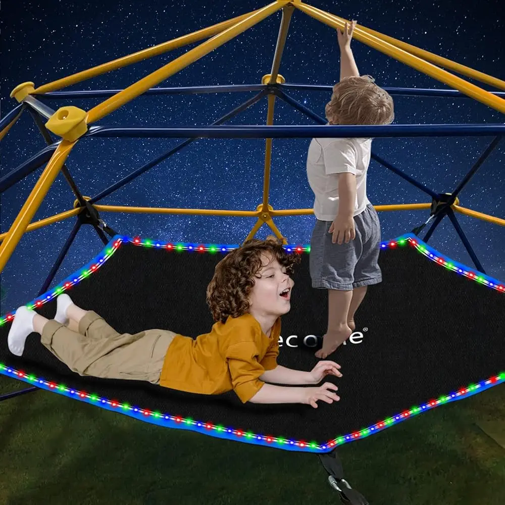 

Climbing Dome Hammo With Light, Accessory For Climbing Dome, Fits 10 X 5 Ft Climbing Dome, With Light Canopy Bearing 300 Lbs.