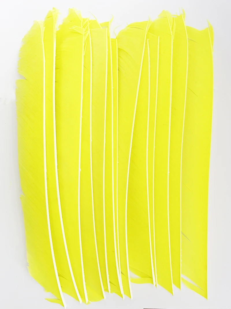 LW 50 Pcs Full Length (7-10 inch) Archery Fletches Natural Tureky Feathers Hunting Arrow Fletching for Bow DIY Accessories