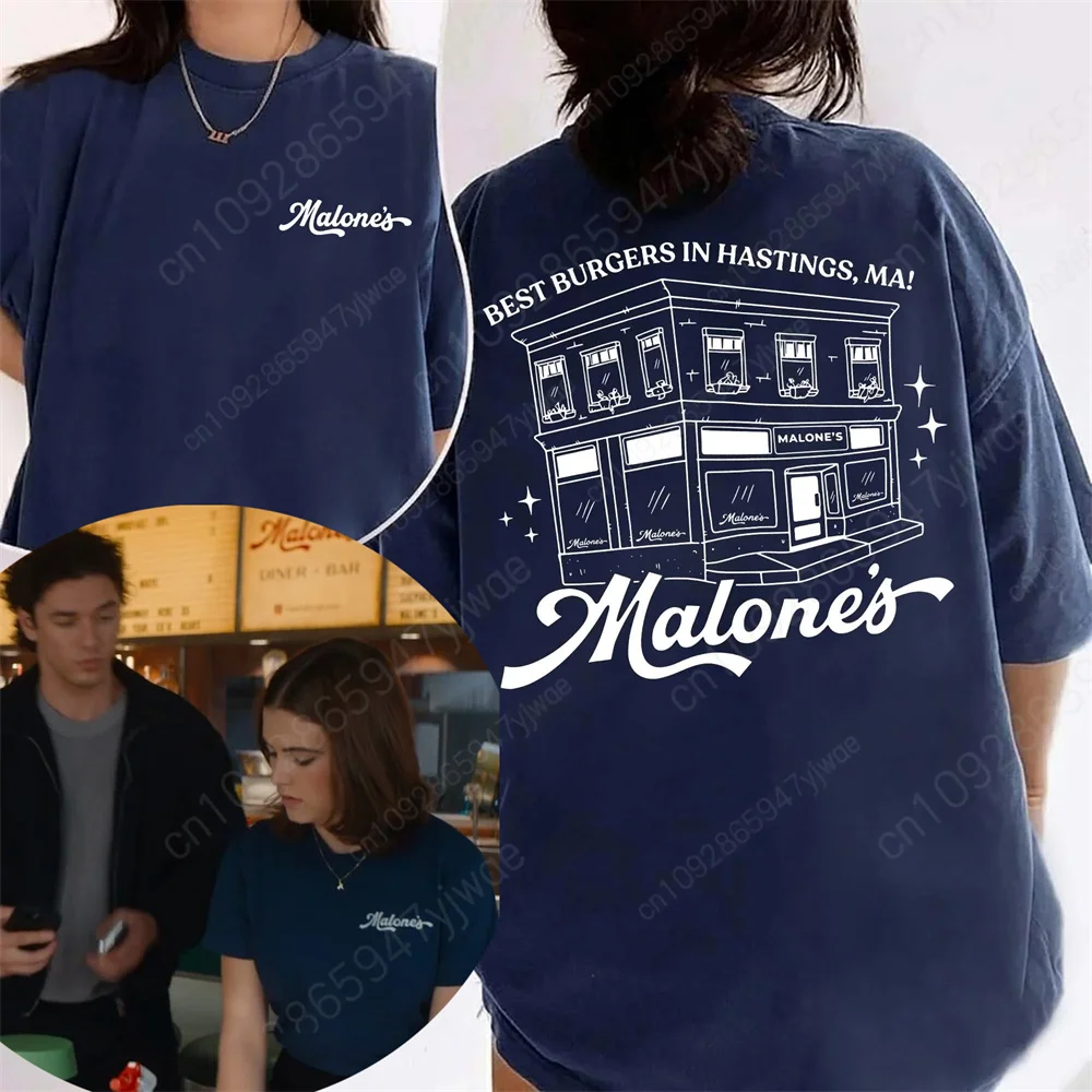 Camiseta Off Campus Hannah Wells, camiseta vintage de Malone, camiseta romántica de hockey de la Universidad Briar, camiseta de verano para hombre y mujer
