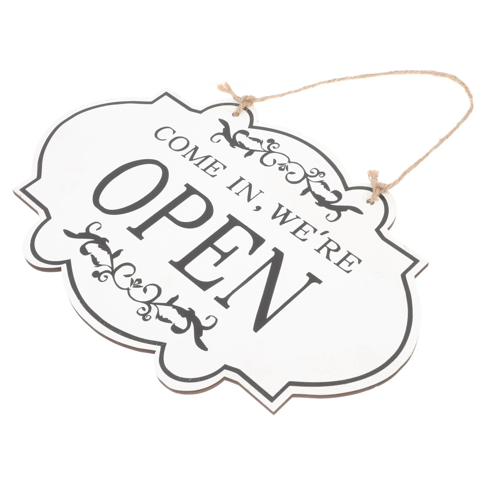 

Restaurant Open Sign Vintage Decor Shop Supplies Front Door Retro Double Sided Hanging Plaque