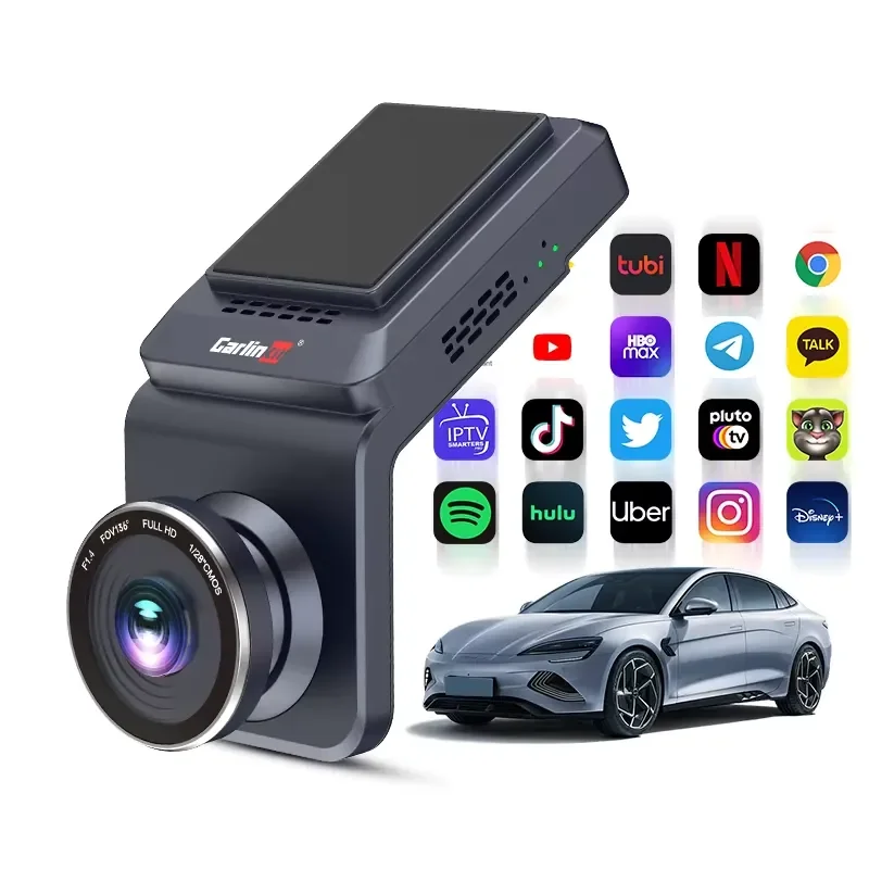 Carlinkit Android Car Dashcam Ai box Wireless Android Auto 4G 64GB smart Android 13 Dashcam Wireless Carplay For Youtube