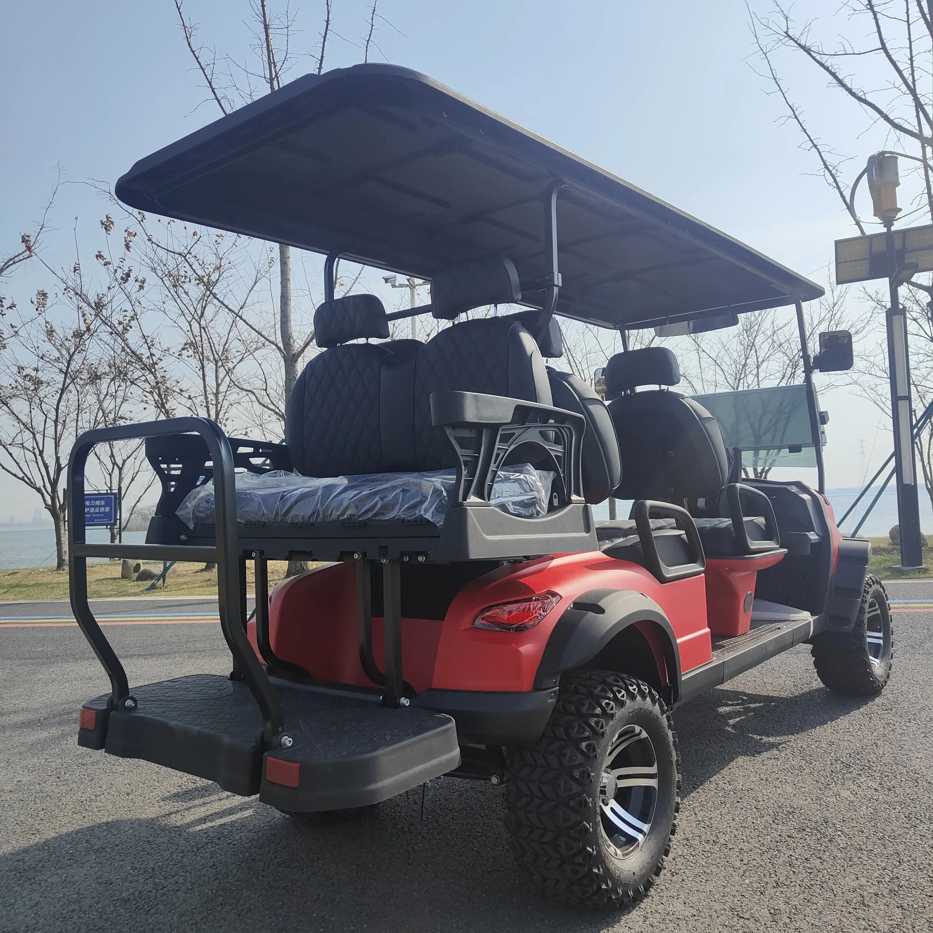 Brand New 2024 Powerful 4 Wheel Club Car 5000W Motor Golf Buggy Cart Rapid Delivery  4 6 Seater Electric Golf Cart