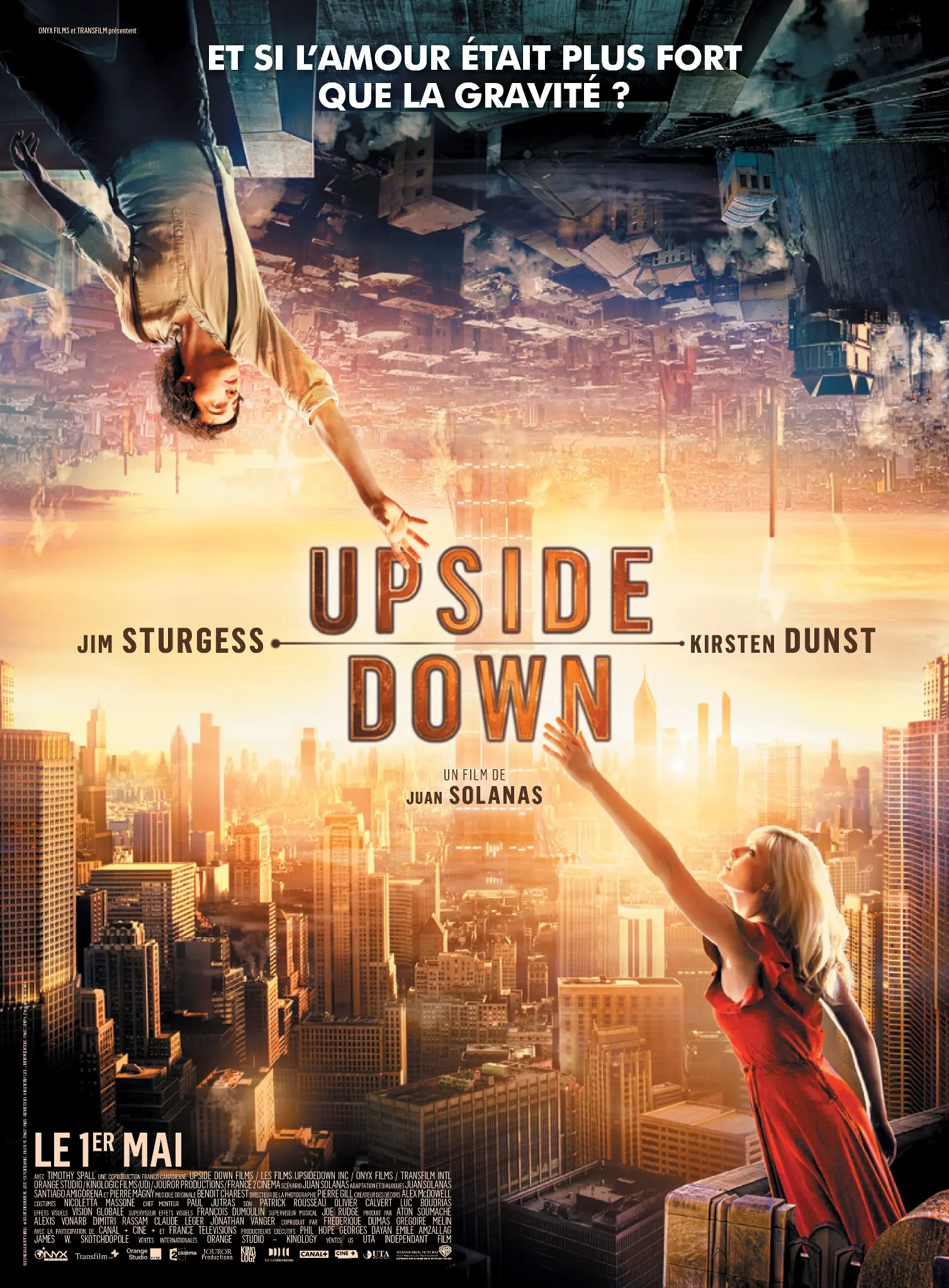 Hot Rare Movie Upside Down (2012) Art SILK POSTER Wall Art Home Decorative painting