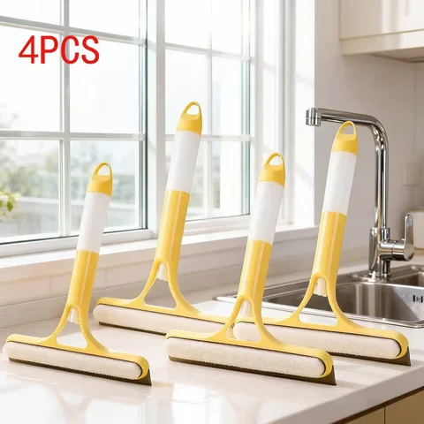 3-in-1 Multifunctional Glass Wiper with Spray Bottle to Clean the Floor and Scrub Household Car Cleaning Tools