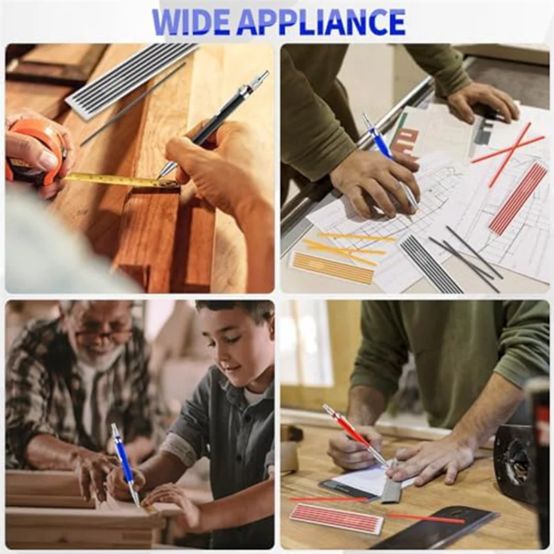

AB15-Welding Pencil With Round Lead Kit Metal Welding Marker Kit For Pipe Joints, Welders, Steel Construction, Carpentry