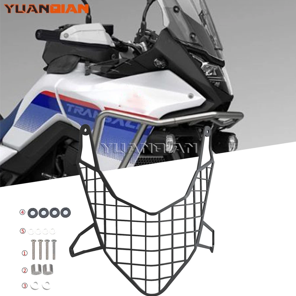 

For HONDA XL750 XL 750 TRANSALP 2023 2024 2025 Motorcycle Accessories Headlight Guard Head Light Aluminum Grill Cover Protector