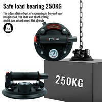 8 Inch 250KG Air Pump Vacuum Suction Cups Powerful Heavy-Duty Strong Hand Pump Sucker Lifted Magnets Handling Tools