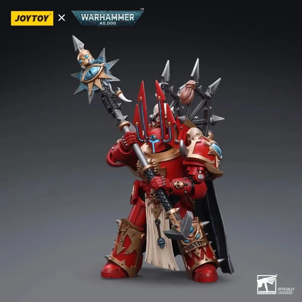 [IN STOCK] JOYTOY Warhammer 1/18 40k Action Figures Chaos Space Marines Crimson Slaughter Sorcerer Lord Anime Collection Model