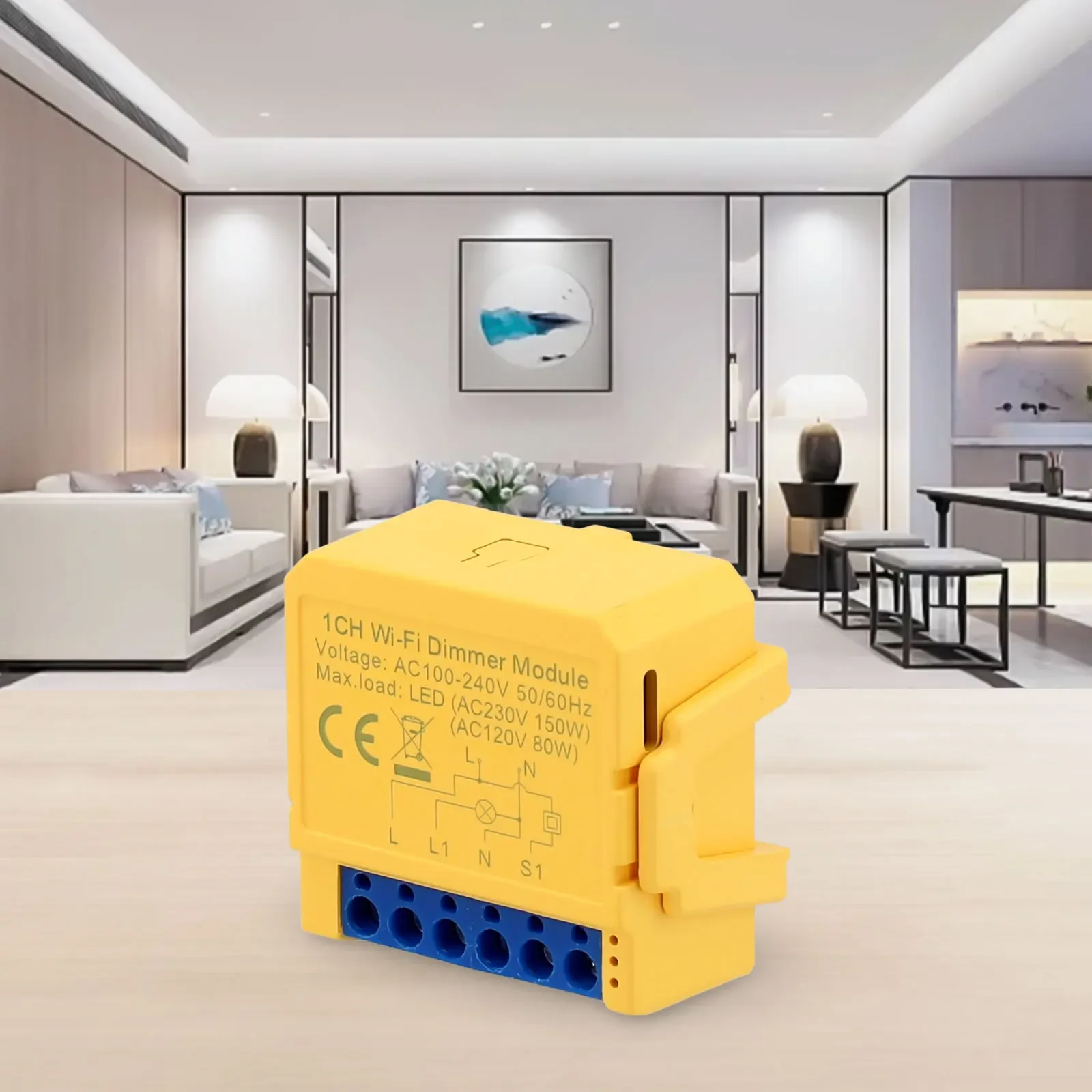 

Light Switch Module WiFi Voice Control Light Switch WiFi Max Load For Style Support Ways Control Group ControlFunction Module