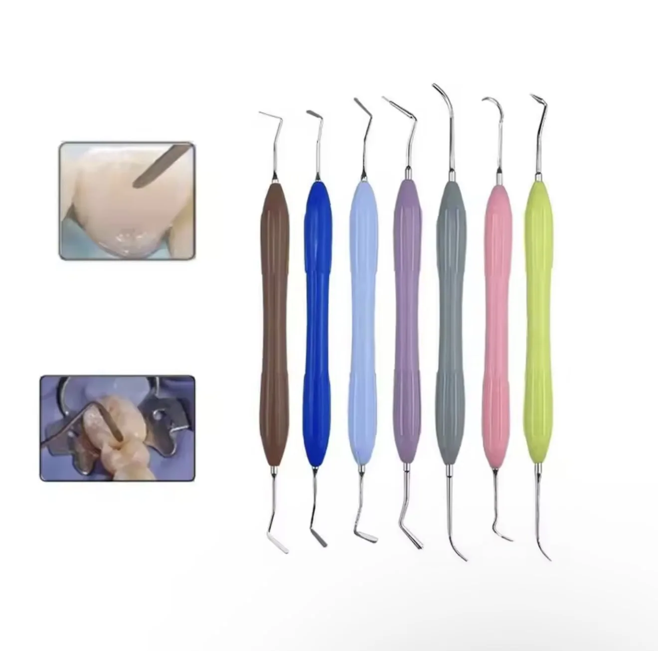 1pc Double-Head Dental Composite Resin Filling Spatula Aesthetic Restoration Resin Filler Restoration Instrument Dentist Tools