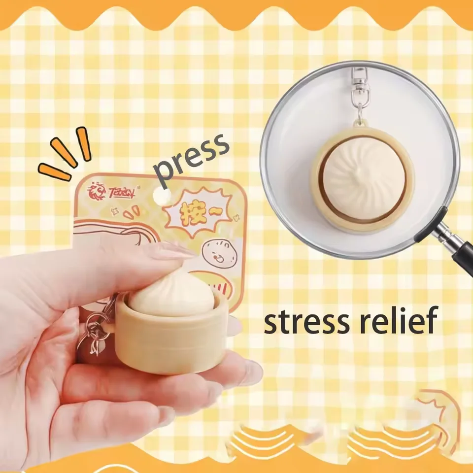 Adorable Dumpling Keychain (Single Piece), Sweet Gift for Him/Her, Perfect for Classroom Rewards & Party Favor Bags image 5