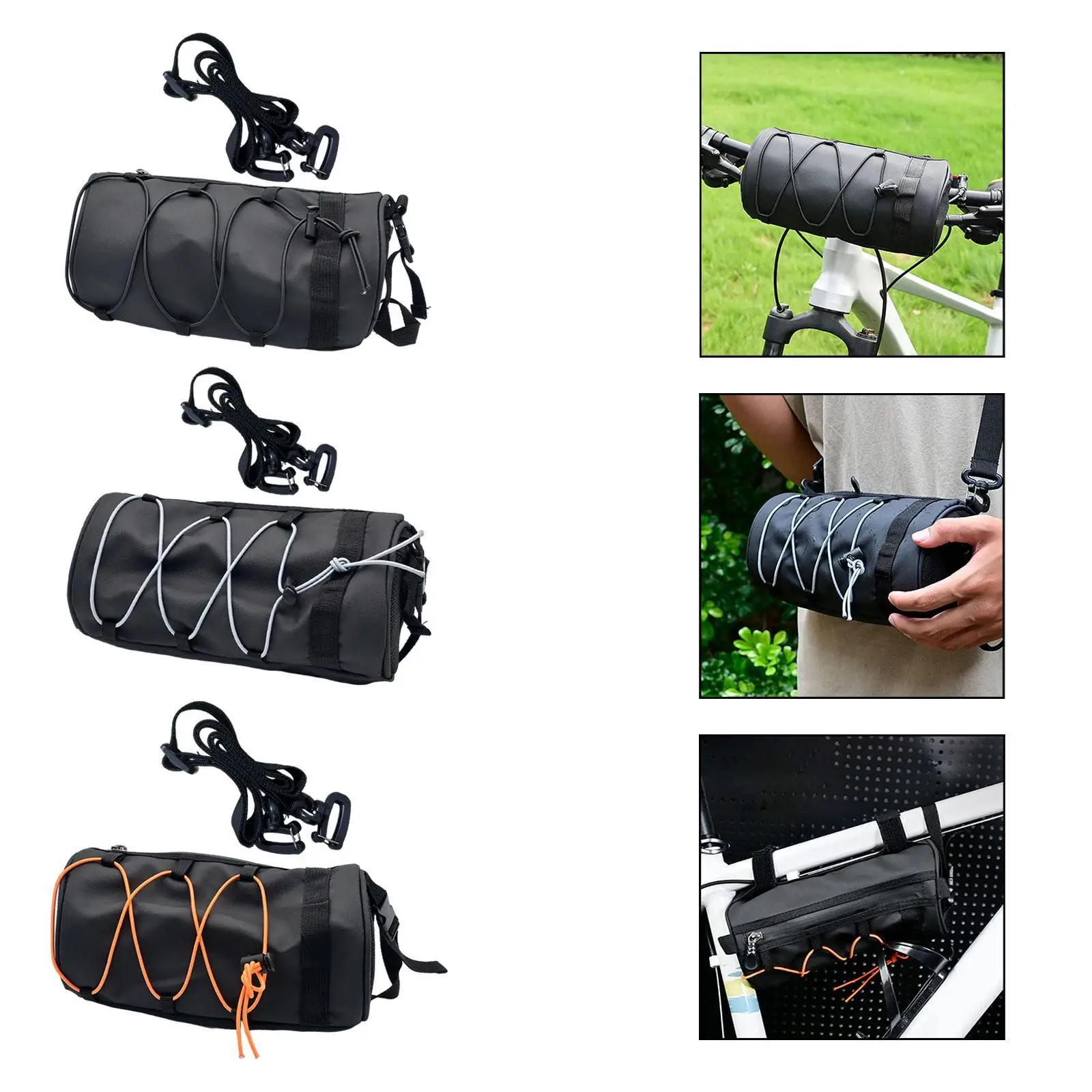 

Bike Handlebar Bag Multifunction Travel Waterproof Portable Bike Front Pouch