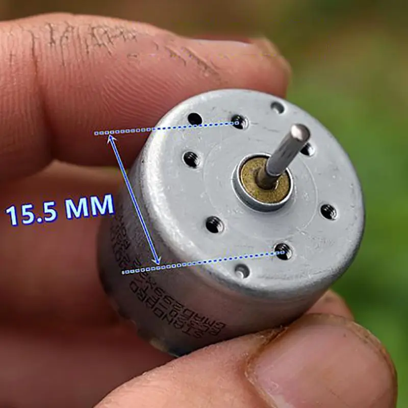 Standard RC320-12380 Micro 320 DC Motor Precious Metal Brush DC 6V-9V 7460RPM 10.5mm Shaft Length Silent Low Noise Solar Motor