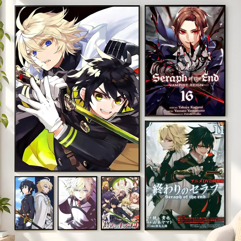 Vampire S-Seraph Of The End Poster Matte Wall Peel And Stick Decor Bedroom Living Room Office Dorm Home