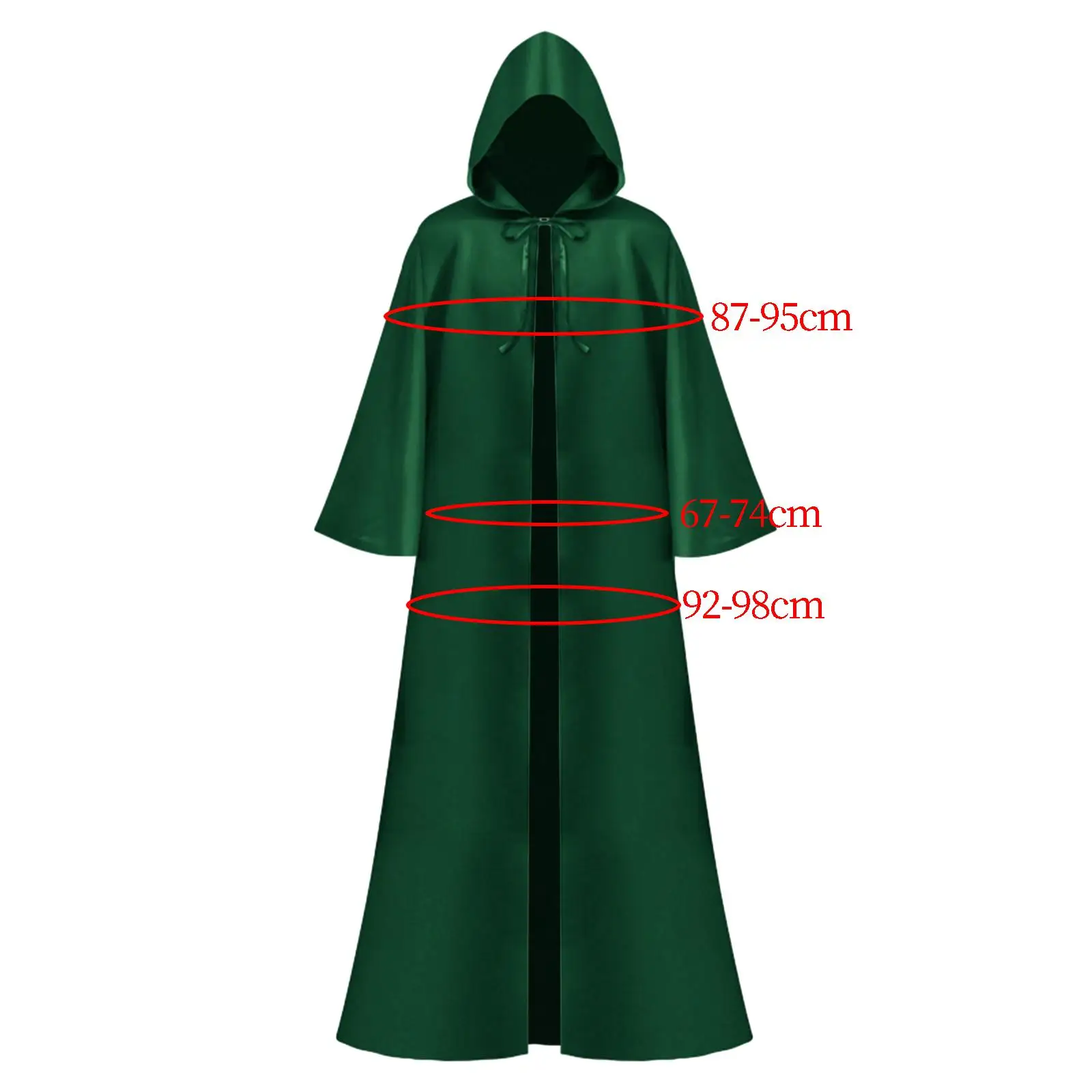 

Halloween Death Cape Witch Costume Long Hooded for Vintage Gathering Carnival Fancy Dress Party Easter