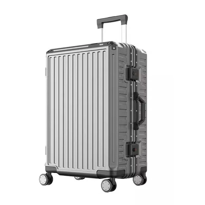 Large Capacity Aluminum Frame Suitcase Trolley Case Universal Wheel Men and Women Students Password Luggage 20 Inch Boarding Box