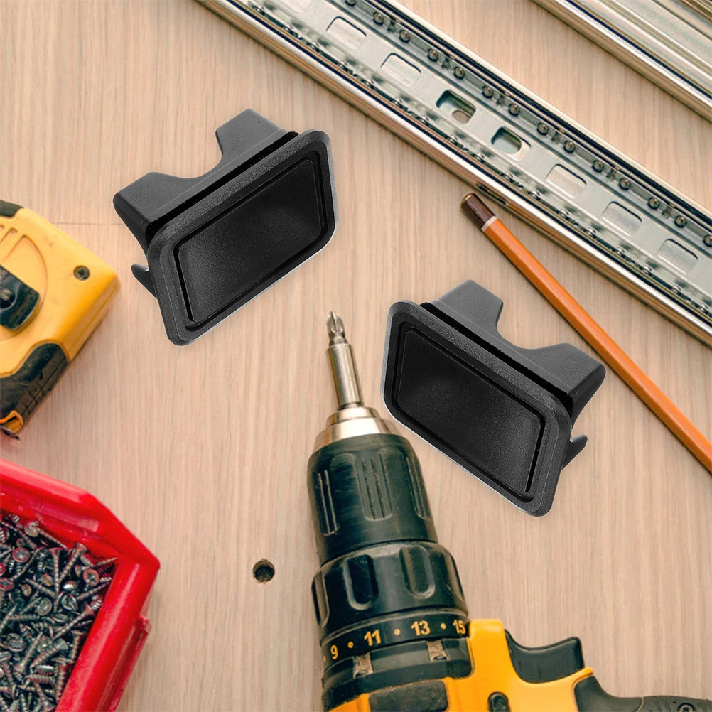 2 أزواج السرير السكك الحديدية حصة جيب يغطي شاحنة السرير الخلفي السكك الحديدية قبعات واقية استبدال جزء متوافق ل دودج رام 2019-2021 #1