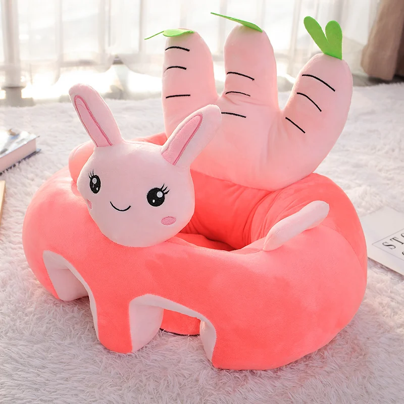 Cute Seat Support Baby  Learning To Sit Toddler Nest Puff Washable No Filler Cradle Sofa Chair