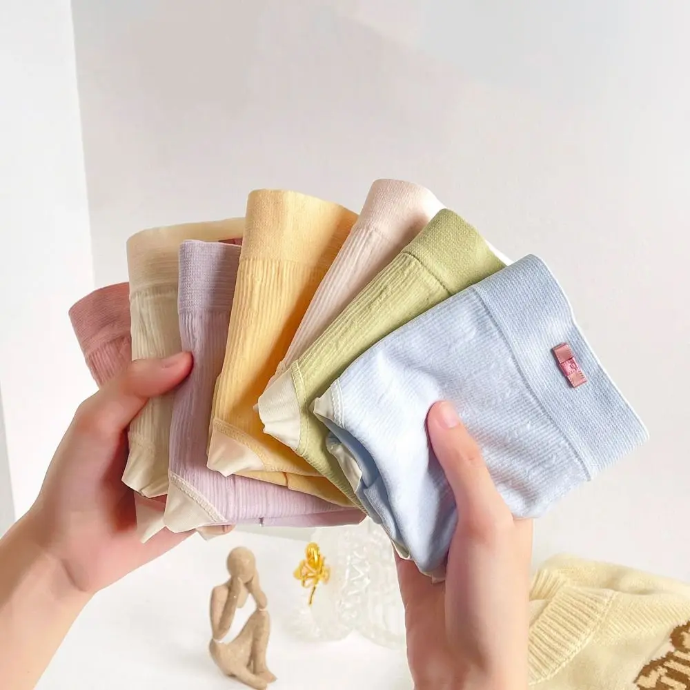 

8Pcs Soft Mid Waist Bowknot Panties Cotton Crotch Underpants Seamless Briefs Lingerie Thin Underwear for Women Girl