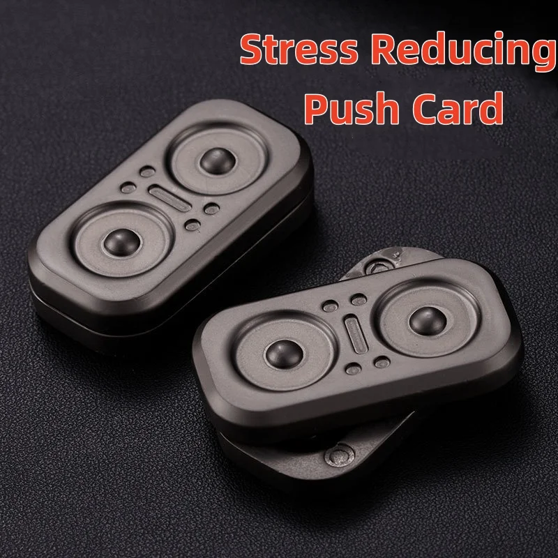 Gao Studio PC Owl rotates Push Fidget Slider Magnetic Haptic Slider EDC Adult Fidget Toys ADHD Tool Anxiety Office Stress Relief