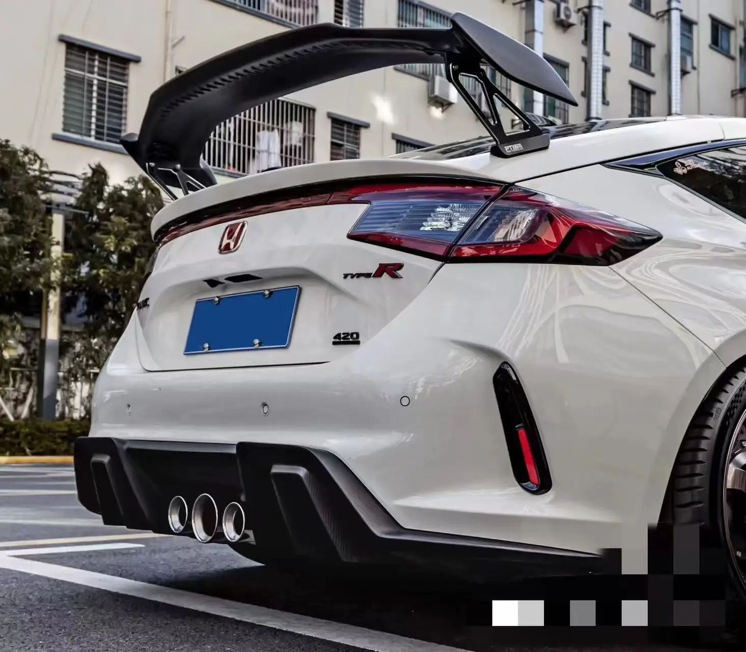 Спойлер из углеродного волокна в стиле MR, подходит для Honda Civic 11-го поколения FL5 MTR TYPE Rracing стиль углеродного волокна GT Wing