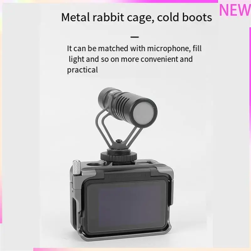 B27B Camera Cage For Insta360 Ace /Ace Pro Frame Case Quick Release Case Mount Adapter