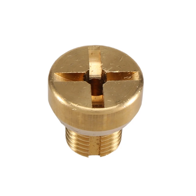 17111712788 Radiator Overflow Coolant Expansion Tank Bleeder Screw Gold For BMW E36 E39 E46 Etc.