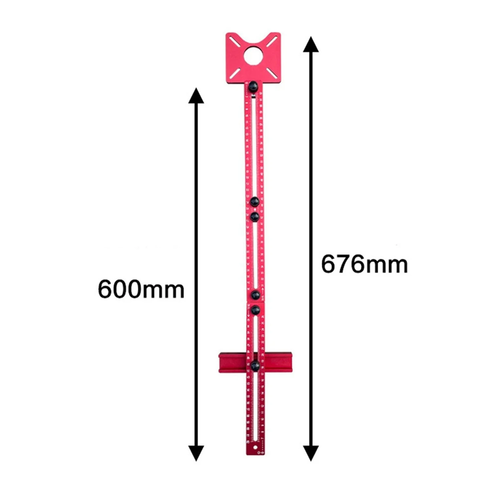 Router Milling Bracket Aluminum Alloy Trimming Machine Flip Board Woodworking Circle Cutting Jig
