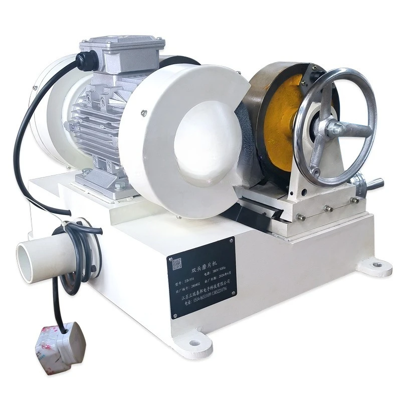Durable rubber double-head grinding machine High precision rubber machinery and equipment Wire and cable grinding sample