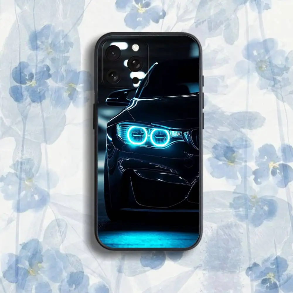 เคสโทรศัพท์สำหรับรถยนต์ B-E90 F30 G20 X5 X6 X7 สำหรับ iPhone 17,16,15,14,13,12,Pro,Max,Plus,E,SE4,Air,Mini สีดำแบบนิ่ม