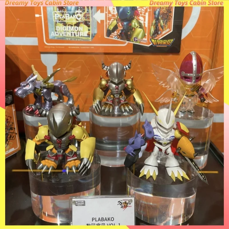 

Qmsv Mini Blind Box Plabako Digimon Adventure War Greymon Angewomon Фигурки Таинственный подарок на день рождения Коллекционные игрушки