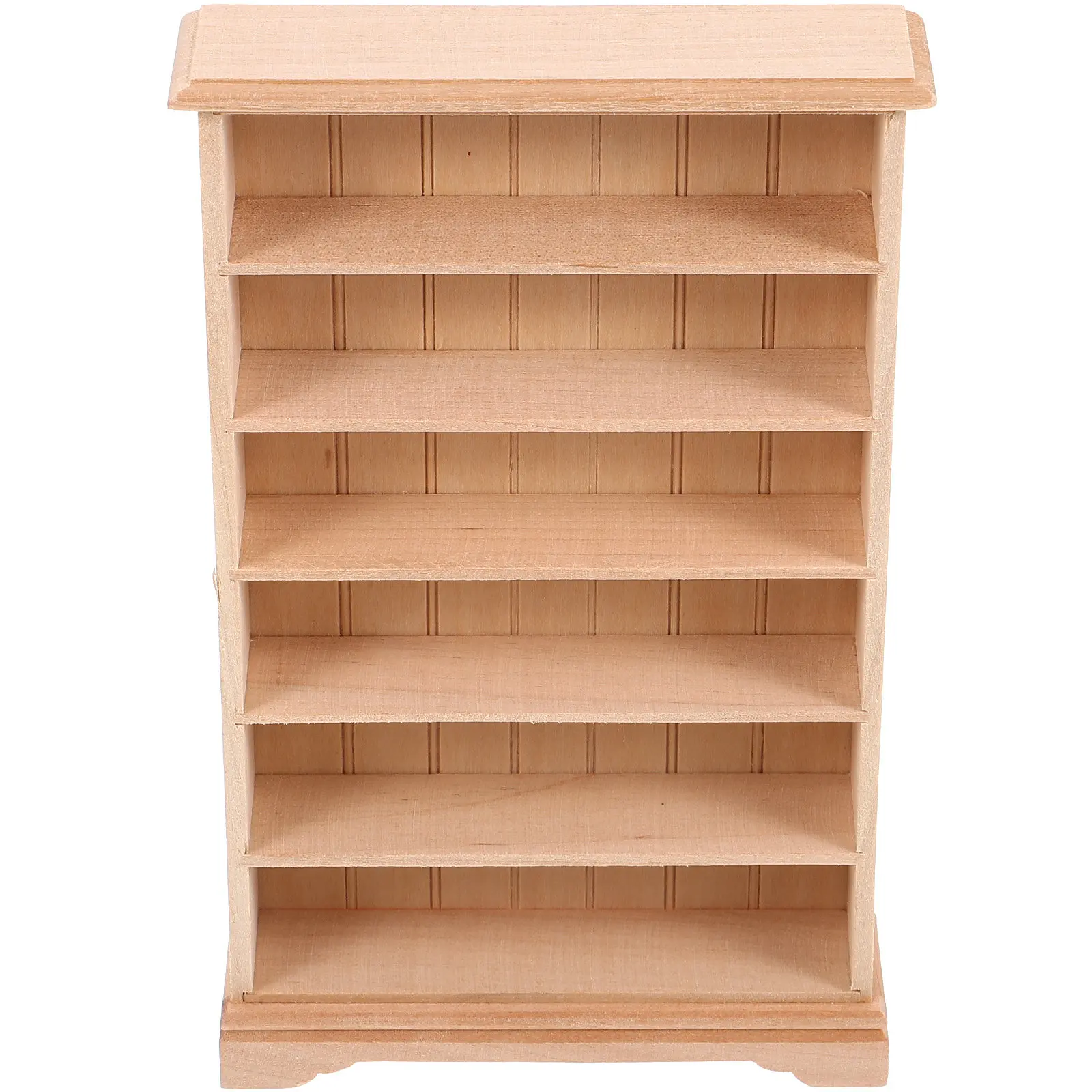 

Miniature Book Shelf for Mini House Decor Wooden Material Fine Workmanship Simple Exquisite Design Micro House Bedroom Kitchen