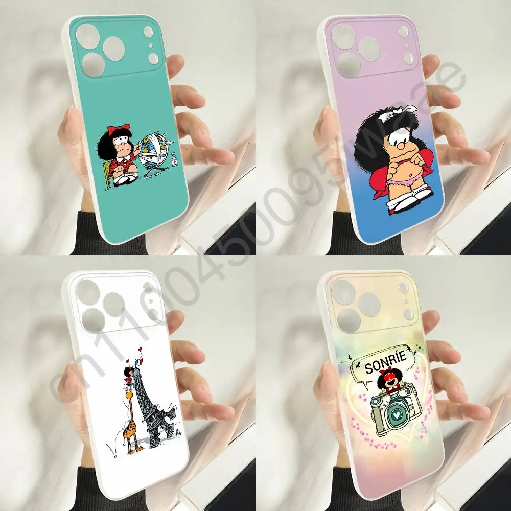 

Funny Cartoon M-Mafalda Phone Case For iPhone 11,16,15,14,13,17,12,Plus,E,Air,Mini,Pro,Max Magnetic Magsafe Soft Cover
