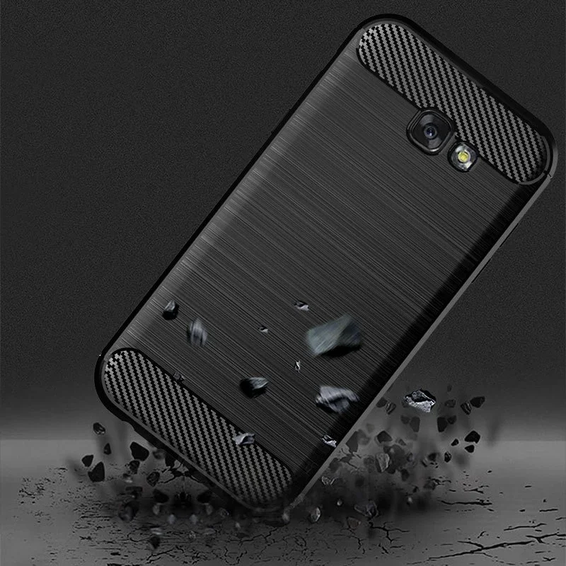 Case For Samsung Galaxy A7 2017 A7200 A720F Case Silicone TPU Shockproof Carbon Cover for Samsung Galaxy A7 2018 A7500 A750F
