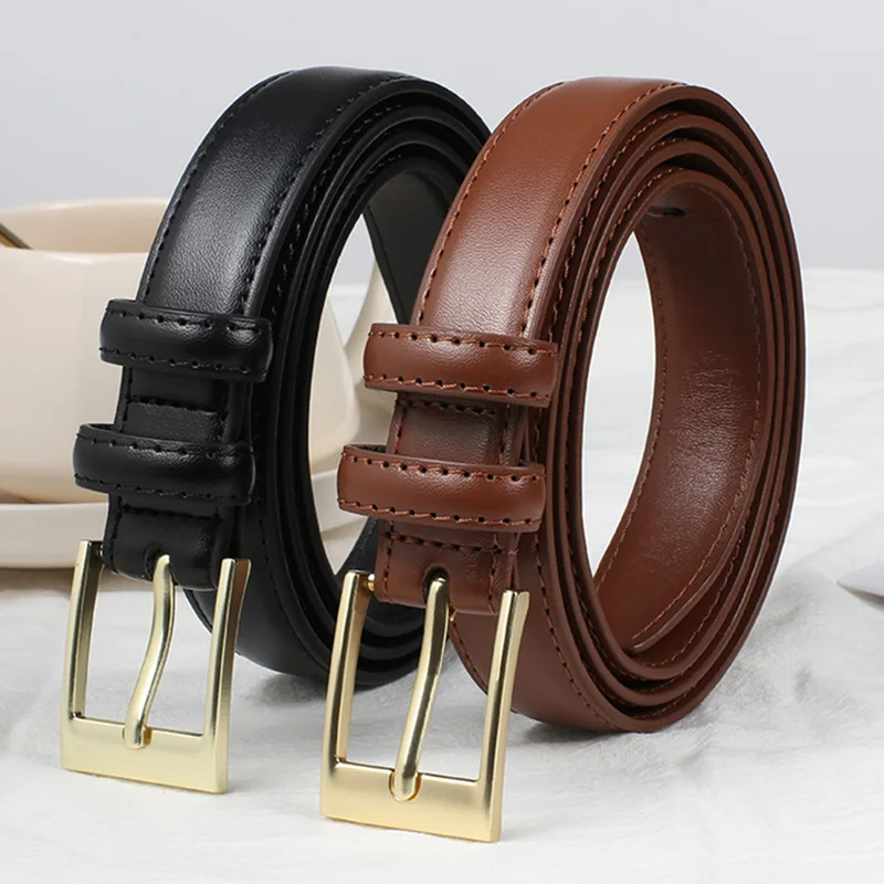 حزام نسائي رائع بإبزيم إبرة. جودة عالية، بسيطة، ناعمة ومريحة، تتطابق بسهولة مع أنماط مختلفة #1