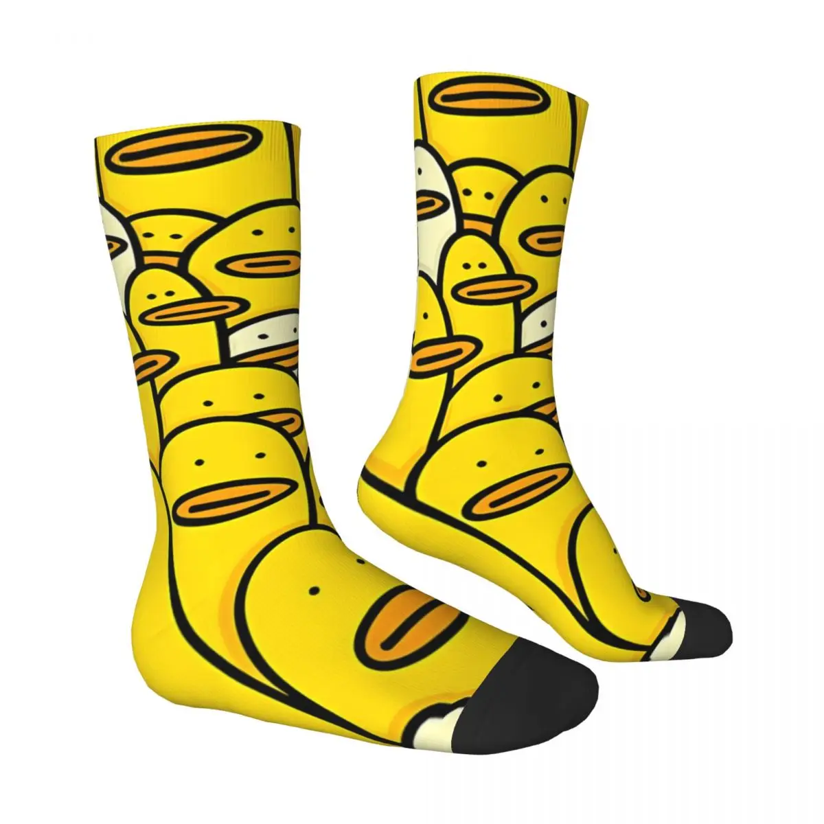 Doodle Art Rubber Duck Kawaii Socks Sports Cartoon Pattern Socks