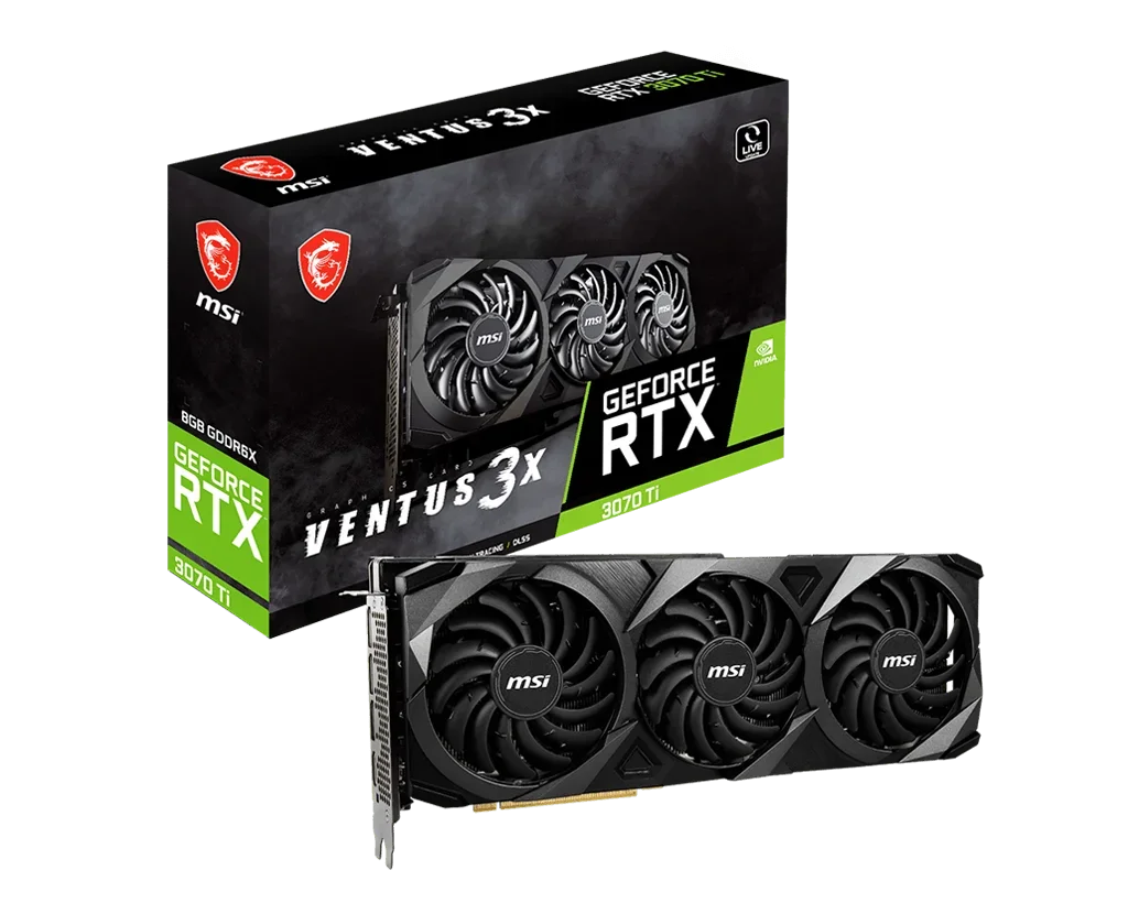 MSI 3070TI v e n t u s 3x lhr Graphics Card Game Office 4G Clock China Support Output DVI VGA Bit PCI Input