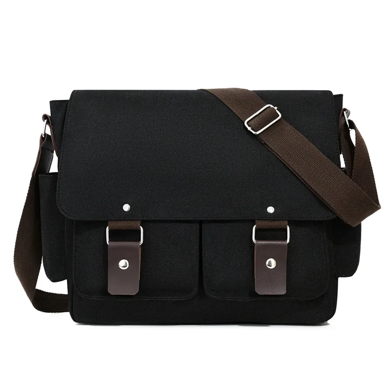 New Vintage Canvas Crossbody Bag - Multi-functional Wide Style, Durable Messenger Bag, Stylish Large Capacity Shoulder Bag